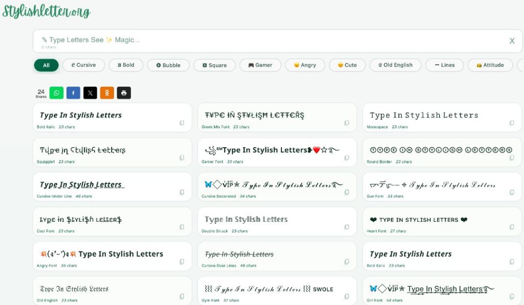 Stylish Letter Generator in Just 499$