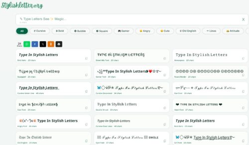 Stylish Letter Generator in Just 499$